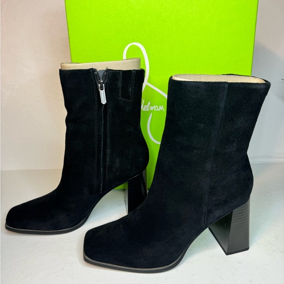 SAM EDELMAN Ivette Suede Ankle Boots black casual classic stylish comfy winter - Picture 3 of 7
